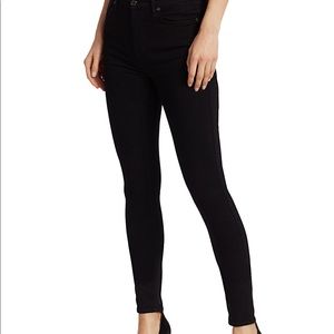 High rise skinny black jeans